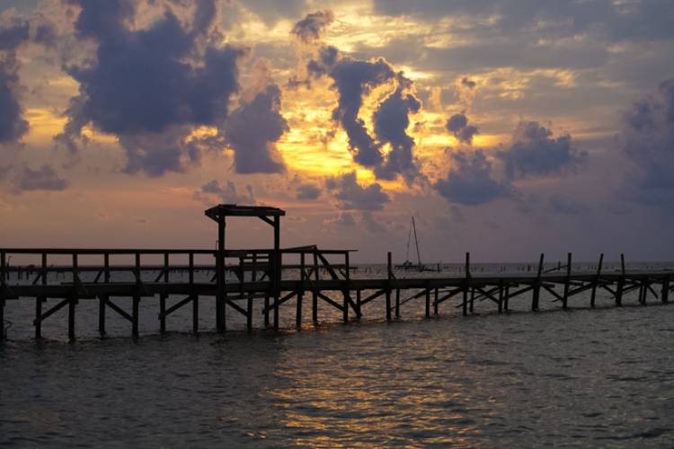 A view of a Rockport pier